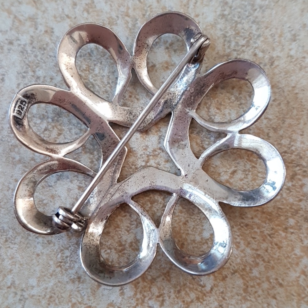 Silver brooch - Picture 3 of 3